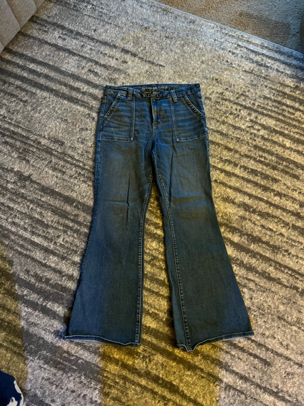 American Eagle Outfitters Dark Blue Flare Jeans